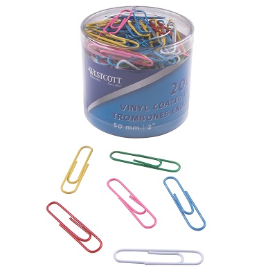 Paper Clips-Vinyl 50Mm Tub