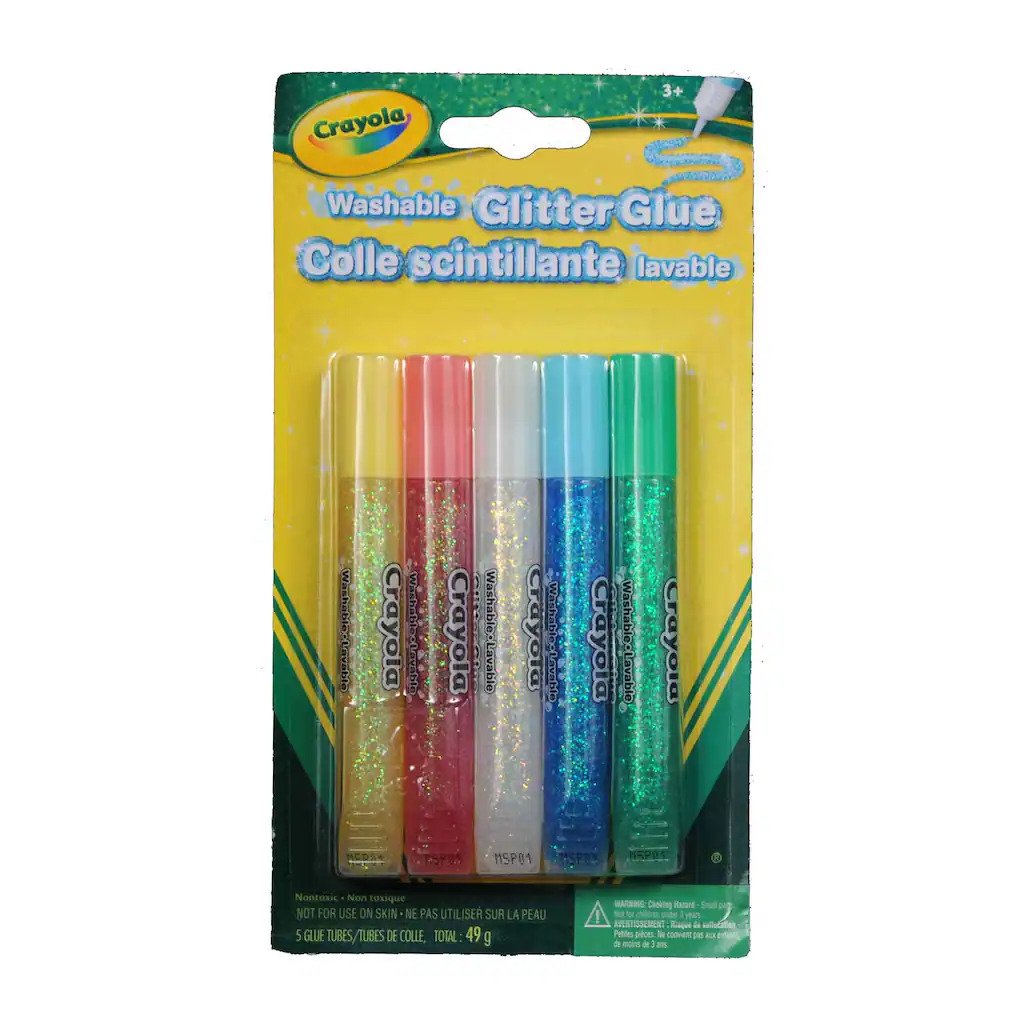 Washable Glitter Glue, 5 ct
