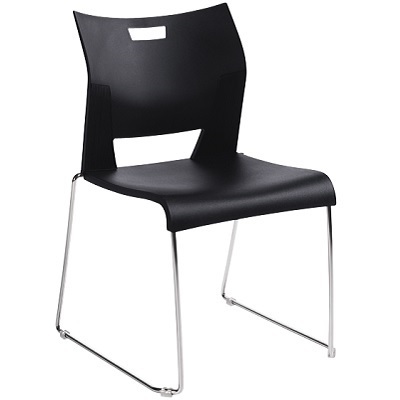 Chair-Stacking Duet Armless, Asphalt Night