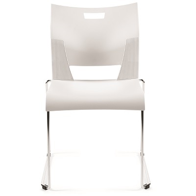 Chair-Stacking Duet Armless, Ivory Cloud