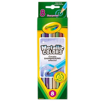 Pencil Set-Metallic, Crayola 8 Colours