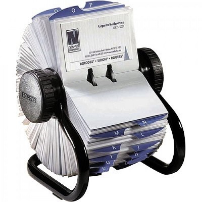 Business Card File-Rotary, Capacity 400