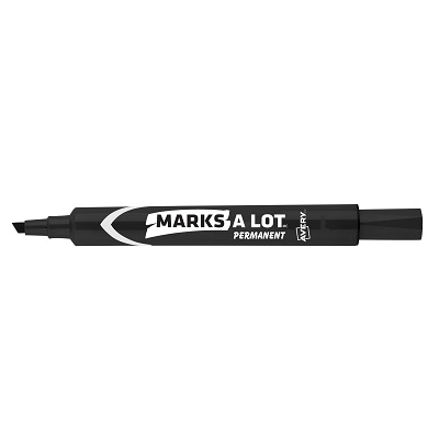 Marker-Permanent, Marks-A-Lot, Large Chisel, Black