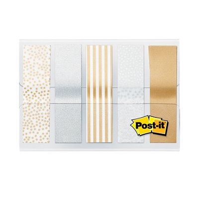 Flags-Post-It, Metallic Scheme .47X1.7" 20 Ea. Of 5/Pack