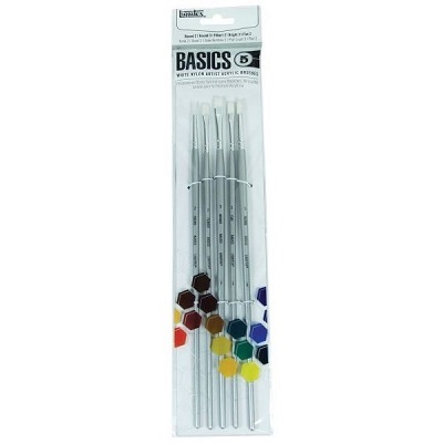 Paint Brush Set-Liquitex Basics Acrylic, 5 Long Handle