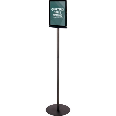 Sign Holder-Double Sided Magnetic Display Black/Grey