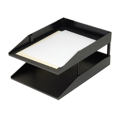 Desk Tray-Legal Front Load, Black
