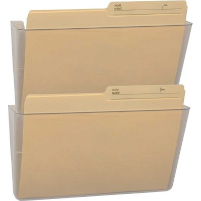 File-Wall, Letter, Clear 2-Pack