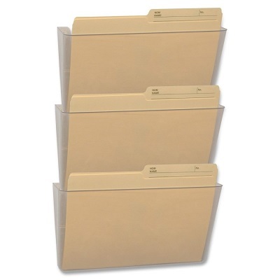 File-Wall, Letter Unbreakable Clear, 3-Pack