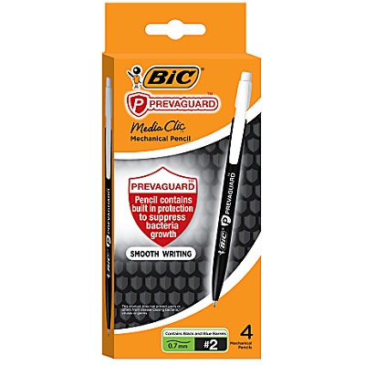 Pencil-Mechanical, Media Clic Black 4/Pack Mpcmap4-Blk