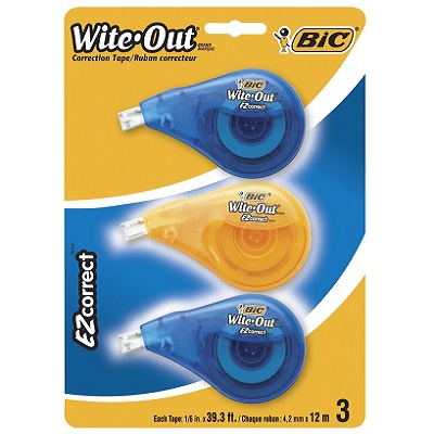 Correction Tape-Wite-Out Ez Correct 3-Pack-Wotapp31