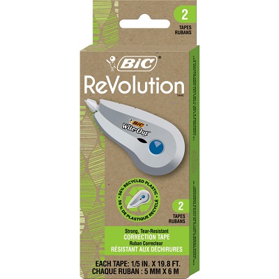 Correction Tape-Mini Wite-Out Revolution 2-Pack Woet21