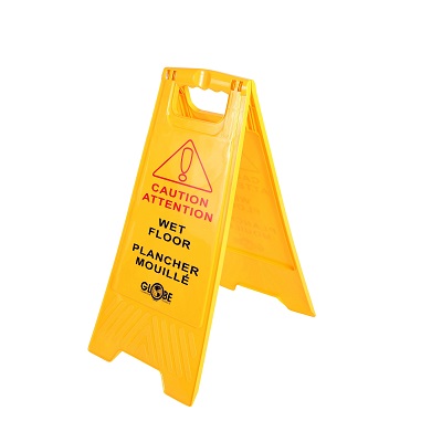 Sign-Wet Floor, Bilingual