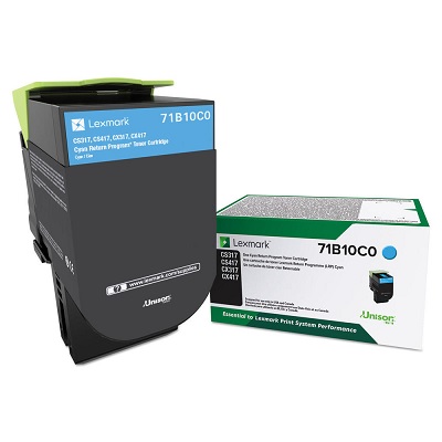 Laser Toner-Lexmark Cyan, Return Program