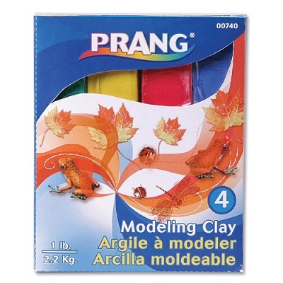 Modelling Clay 1Lb. Assorted (Red,Blue,Green,Yellow)