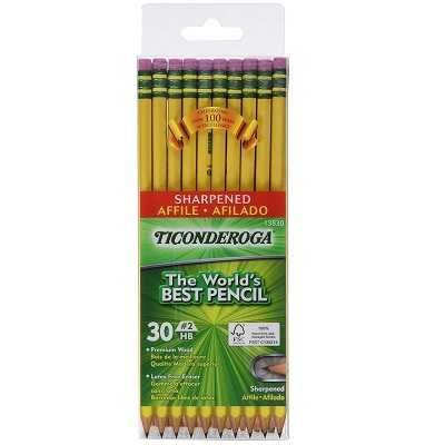 Pencil-Ticonderoga, Presharpened No.2 Hb 30/Box