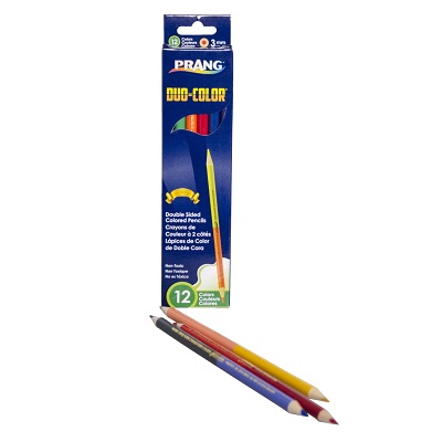 Pencil Set-Coloured, Prang Duo-Color, 6 Double-Ended
