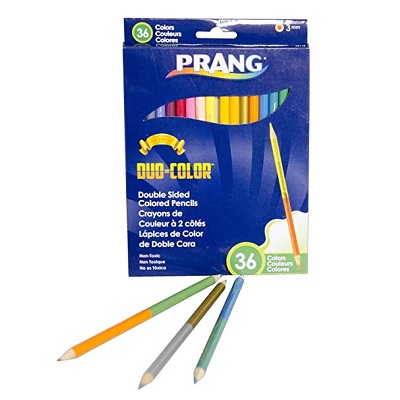 Pencil Set-Coloured, Prang Duo-Color, 18 Double-Ended