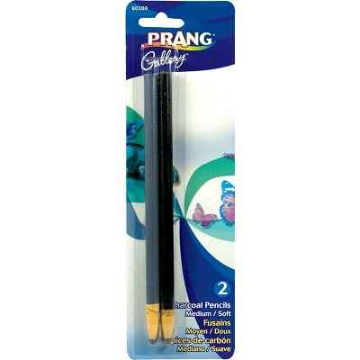 Pencil Set-Charcoal, Prang 1 Each Medium & Soft Per Card