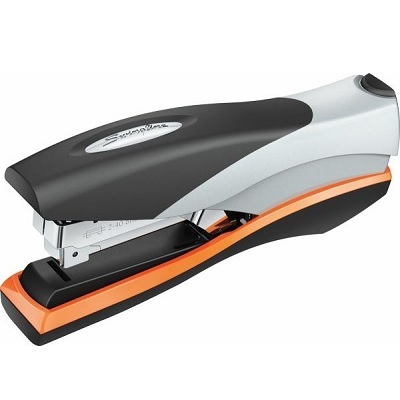 Stapler- Full Strip,Optima 40 Flat Clinch,Silver Capacity 40