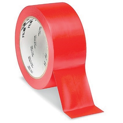 Tape-Vinyl 764, 2" X 36Yd. Red