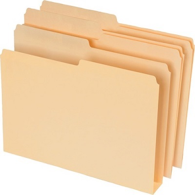 File Folder-Letter, Double Stuff, Manila 24/Pack