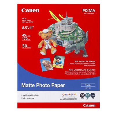 Paper-Canon Matte Photo Plus, 8.5X11 45Lb 50/Pack
