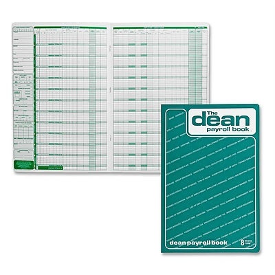 Payroll Book-8 Employees, Bilingual