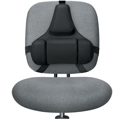 Backrest-Lumbar And Mid-Spine Cushion, Black