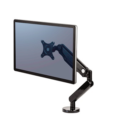 Monitor Arm-Single, Platinum Series 27"/20Lbs. Black