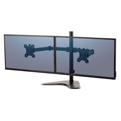 Monitor Arm-Dual, Professional Series, Free Standing, Black