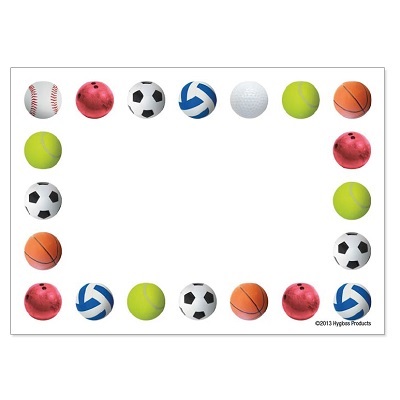 Name Tags-Self-Adhesive 3.5X2.5, Sports Balls, 36/Pack