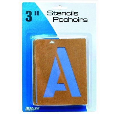 Stencil-Paint & Lettering Gothic 3"Capitals & Numerals