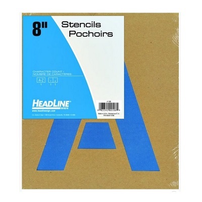 Stencil-Paint & Lettering Gothic 8"Capitals