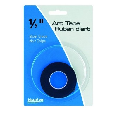 Tape-Graphic Art 1/8" X 324" Black