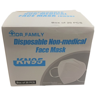 Mask-Kn95 Disposable, White 20/Pk