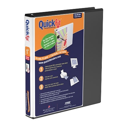 Binder-Quickfit View, 1" D-Ring Black