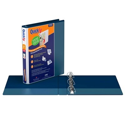 Binder-Quickfit View, 1" D-Ring Navy