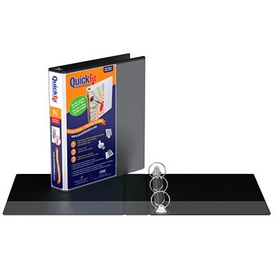 Binder-Quickfit View, 1.5" Round Ring Black
