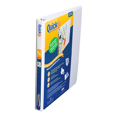 Binder-Quickfit View, 5/8" D-Ring White