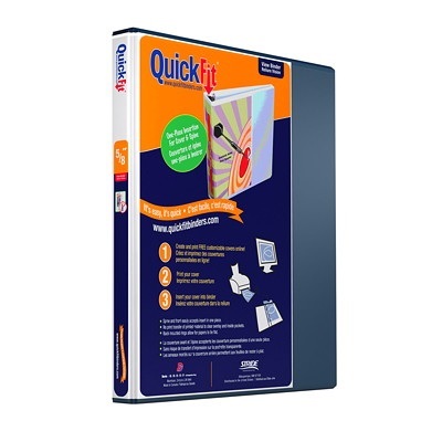 Binder-Quickfit View, 5/8" D-Ring Navy