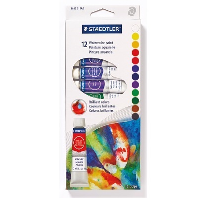 Paint Set-Watercolour, Staedtler, 12 12Ml. Tubes