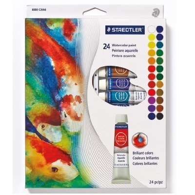 Paint Set-Watercolour, Staedtler, 24 12Ml. Tubes
