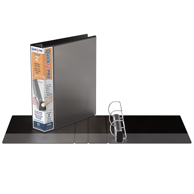 Binder-Overlay Quickfit Pro, View, 2" D-Ring Black