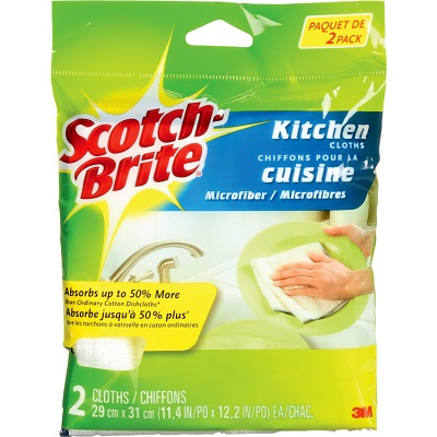Cleaning Cloth-Scotch-Brite Microfiber Kitchen, 2/Pack