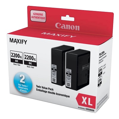 Ink Tank-Canon #Pgi2200Xl Black Twin Pack