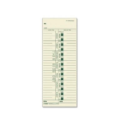 Time Cards-Weekly Bilingual 250/Pk