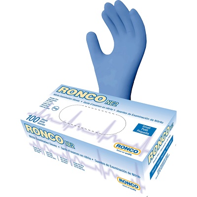 Gloves-Examination, Ne2 Nitrile, Blue Small 100/Box
