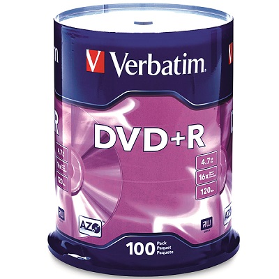 Dvd+R 100-Piece Spindle 16X 4.7Gb