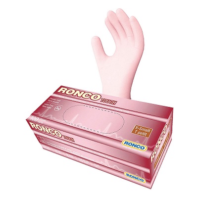 Gloves-Examination, Touch Nitrile, Pink Extra Small 100/Box